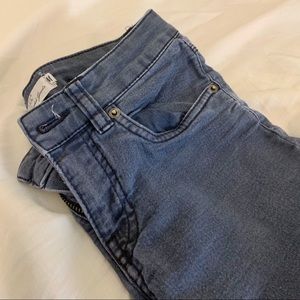 Light-Wash Navy Blue Jeans